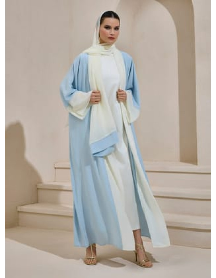 PEARL SAHRA ABAYA SET - Açık Mavi - AL SHEIKHA