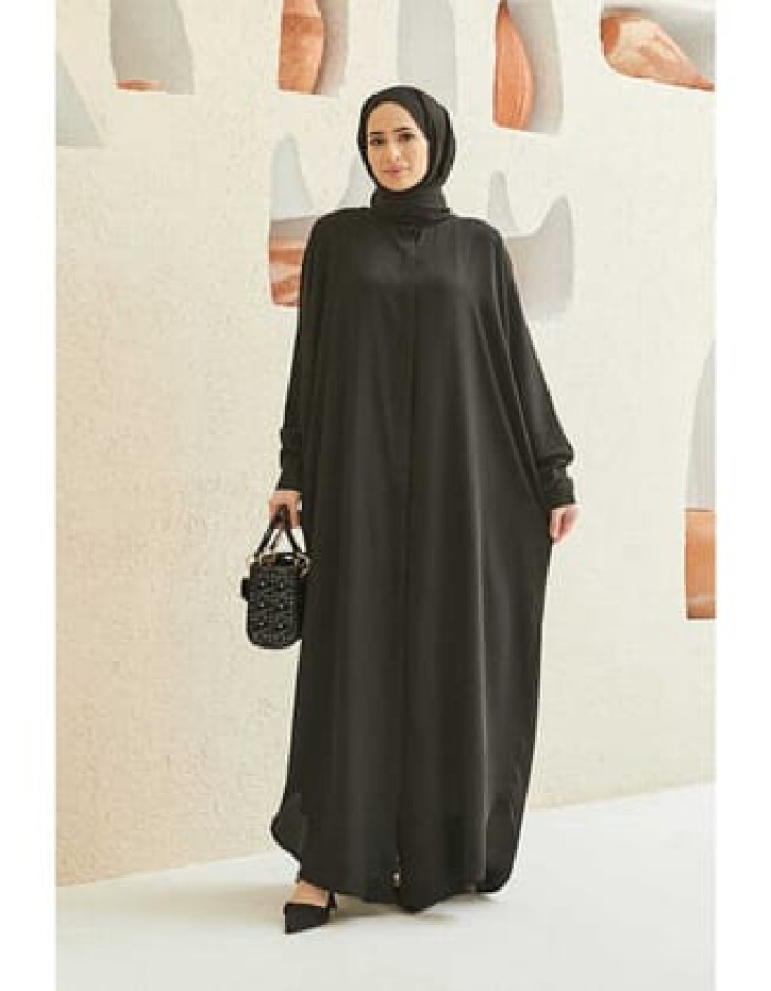 6571-Standart Abaya Siyah