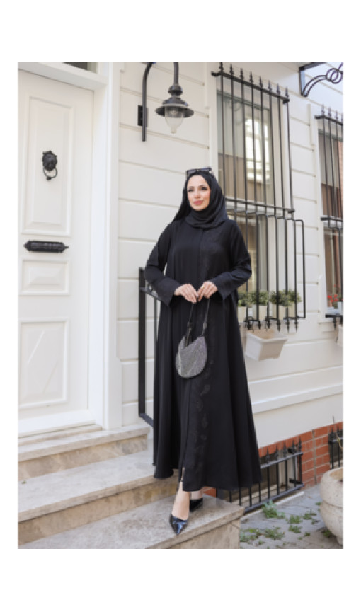 Ravza Dubai İpeği Abaya - 1009