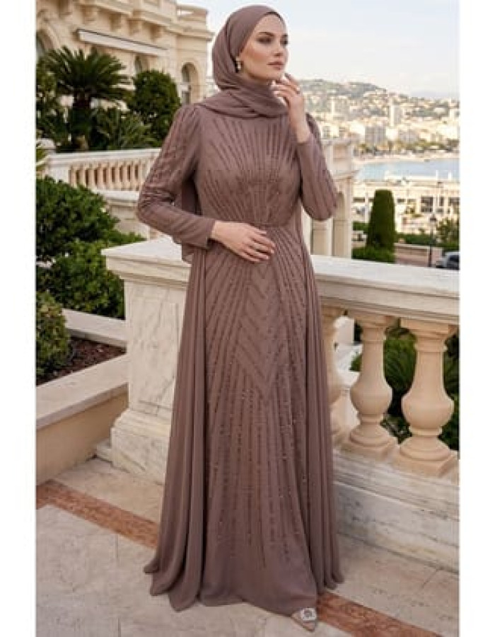 - Saten Vizon Taş İşlemeli 56061V