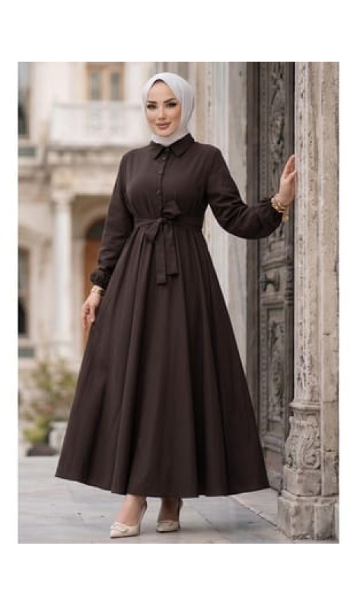 Kuşaklı Mevlana Elbise Acı Kahve HM2105